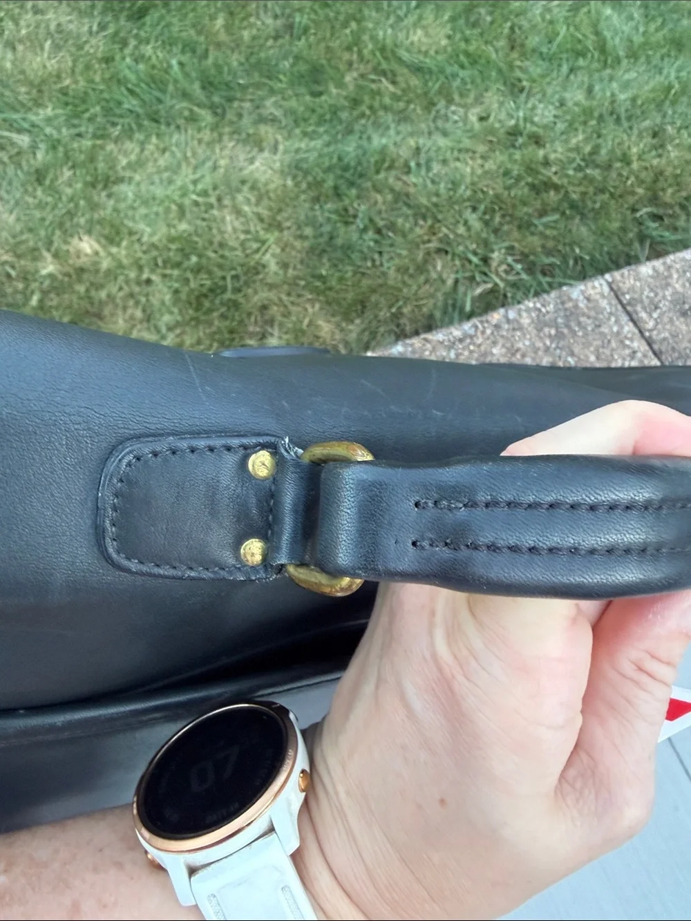Coach Black Leather metropolitan briefcase with Gold-Tone Hardware